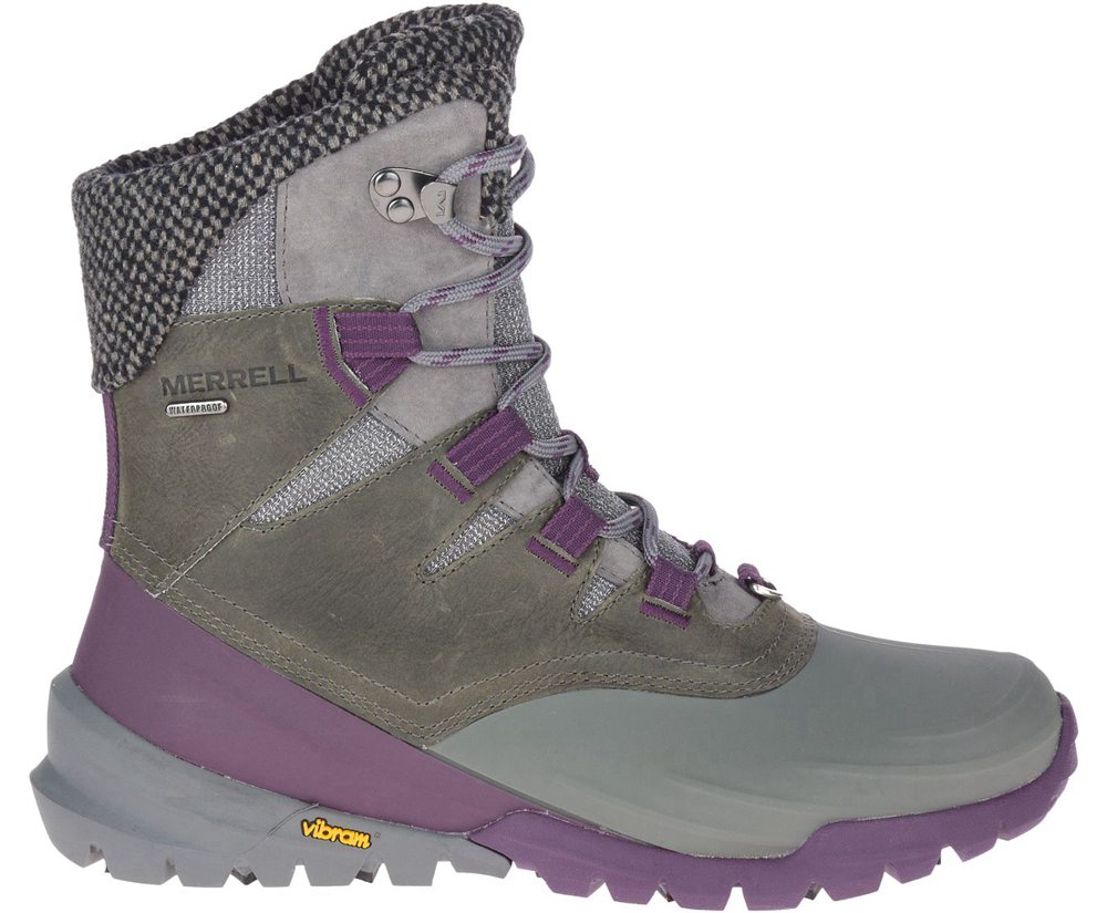 Merrell Boots Grey - Thermo Aurora 2 Mid Shell Waterproof - Womens 40PLCAHIQ
